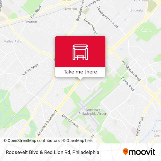 Roosevelt Blvd & Red Lion Rd map