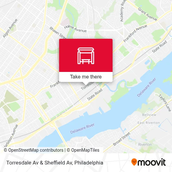 Torresdale Av & Sheffield Av map