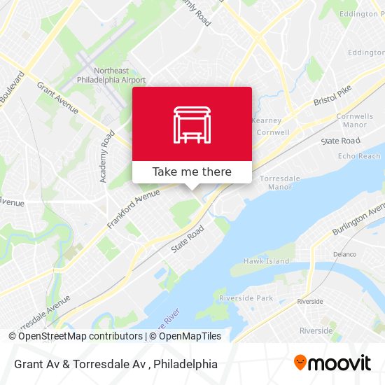 Grant Av & Torresdale Av map