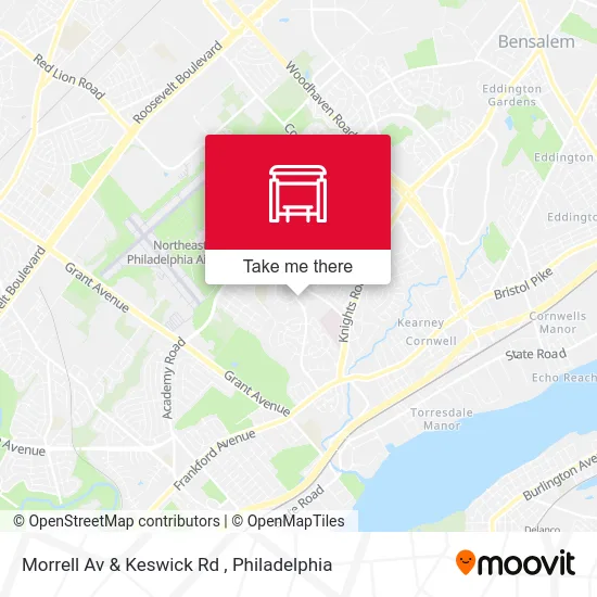 Morrell Av & Keswick Rd map
