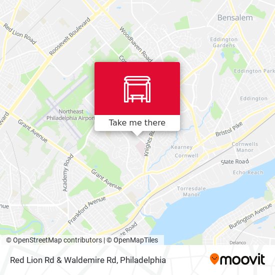 Red Lion Rd & Waldemire Rd map