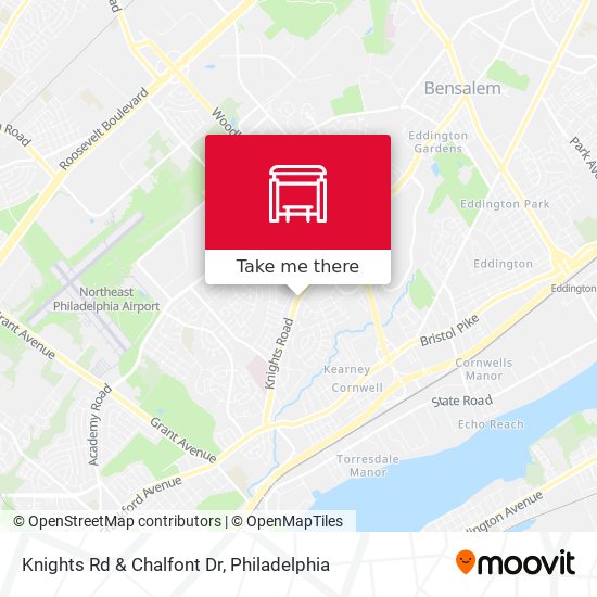 Mapa de Knights Rd & Chalfont Dr