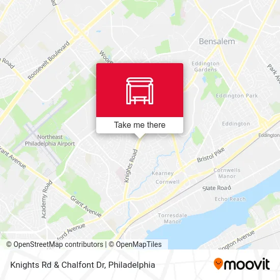 Knights Rd & Chalfont Dr map