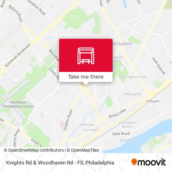 Knights Rd & Woodhaven Rd - FS map
