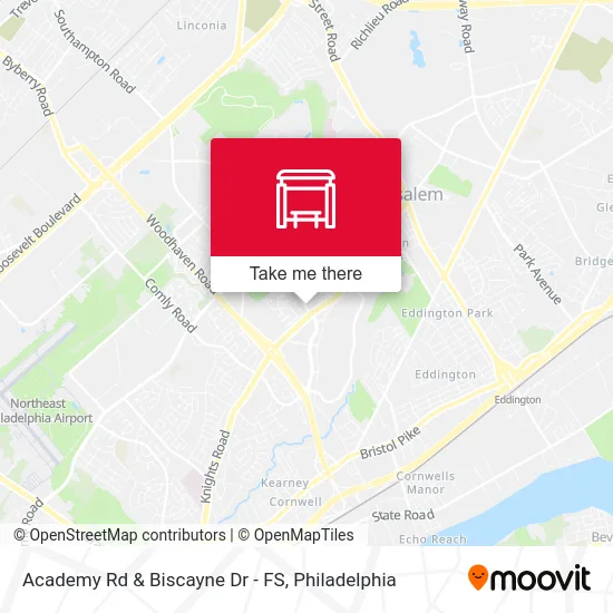 Academy Rd & Biscayne Dr - FS map