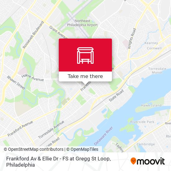 Frankford Av & Ellie Dr - FS at Gregg St Loop map