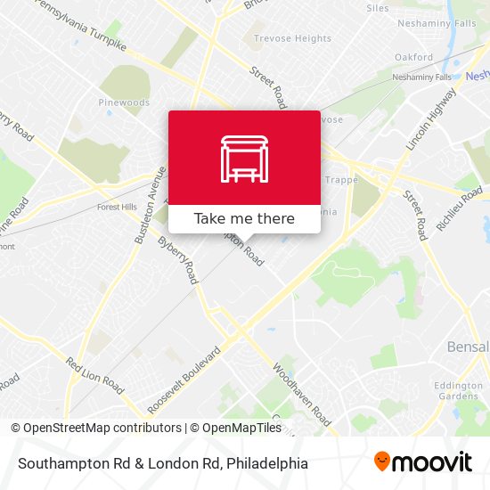 Southampton Rd & London Rd map
