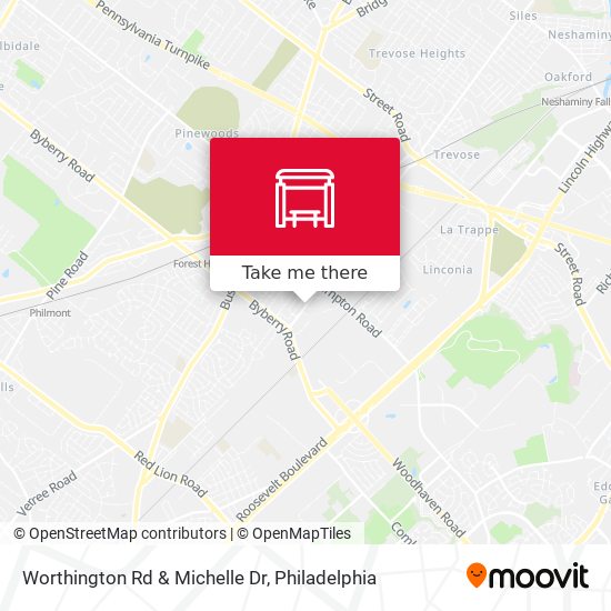 Worthington Rd & Michelle Dr map