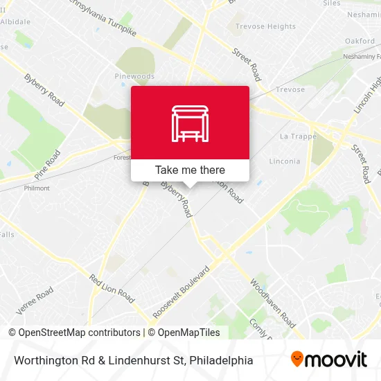Worthington Rd & Lindenhurst St map