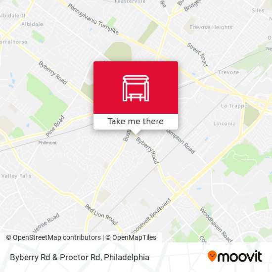 Byberry Rd & Proctor Rd map
