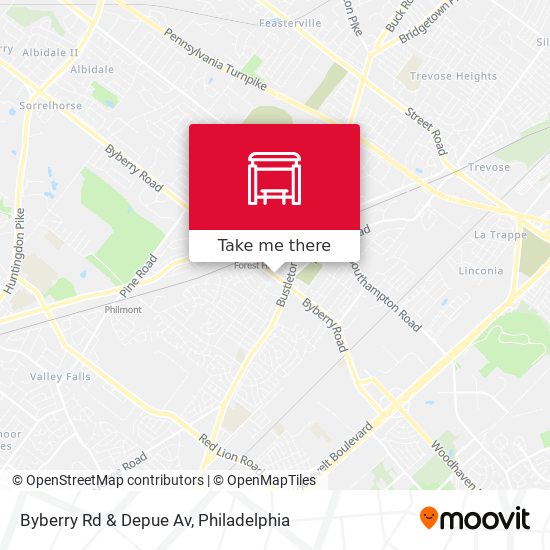 Mapa de Byberry Rd & Depue Av