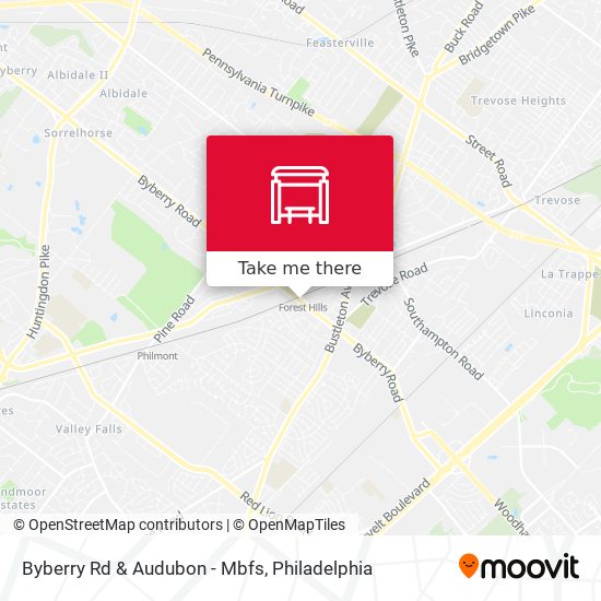 Byberry Rd & Audubon - Mbfs map