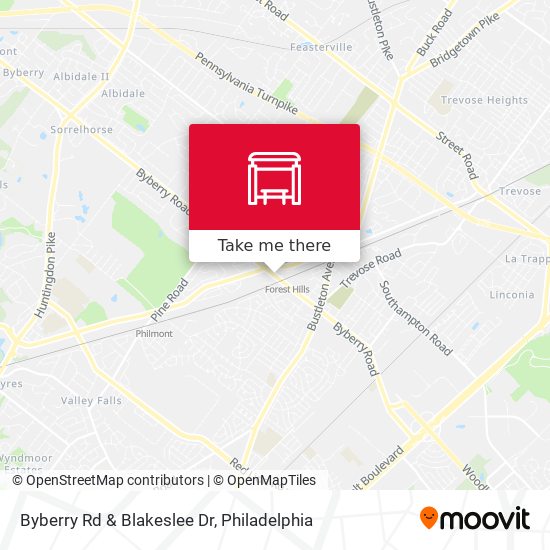 Mapa de Byberry Rd & Blakeslee Dr