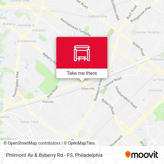 Philmont Av & Byberry Rd - FS map
