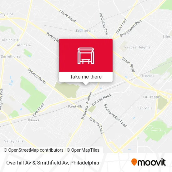 Mapa de Overhill Av & Smithfield Av