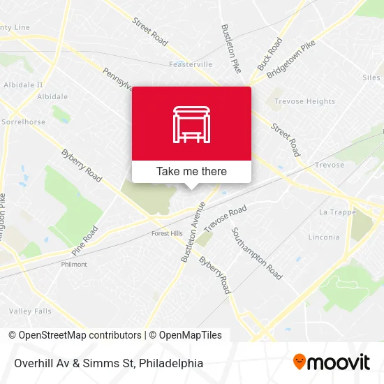 Mapa de Overhill Av & Simms St