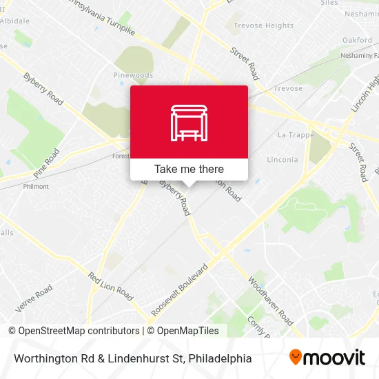 Worthington Rd & Lindenhurst St map