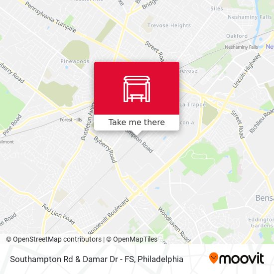 Southampton Rd & Damar Dr - FS map