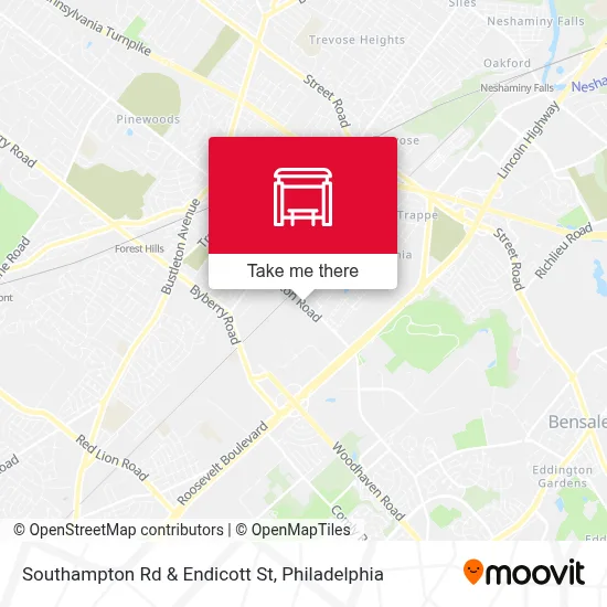 Southampton Rd & Endicott St map