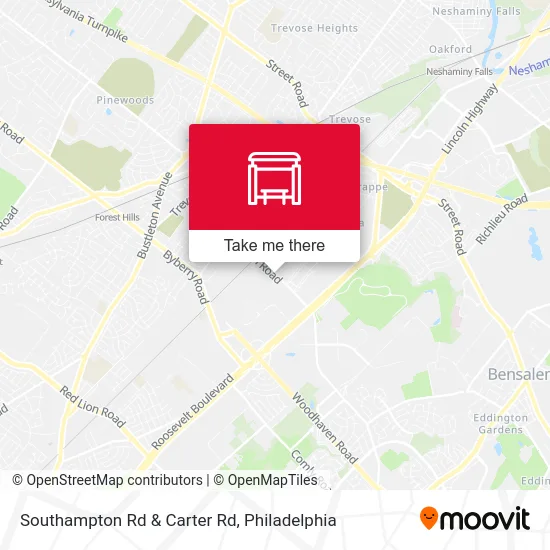 Southampton Rd & Carter Rd map