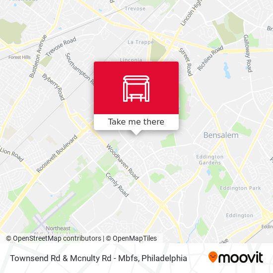 Townsend Rd & Mcnulty Rd - Mbfs map