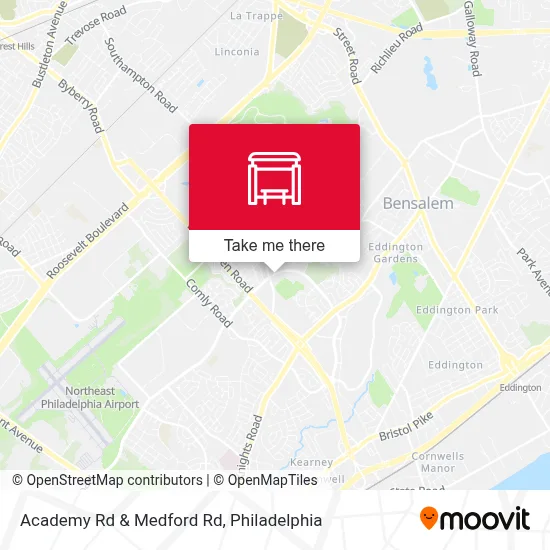 Academy Rd & Medford Rd map