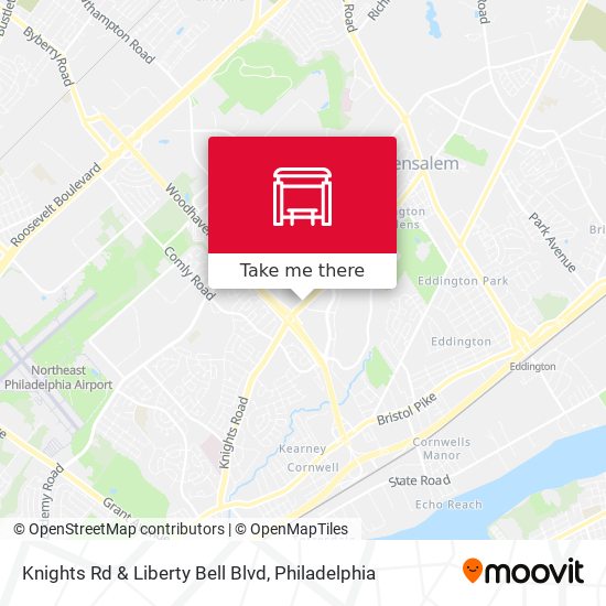 Knights Rd & Liberty Bell Blvd map