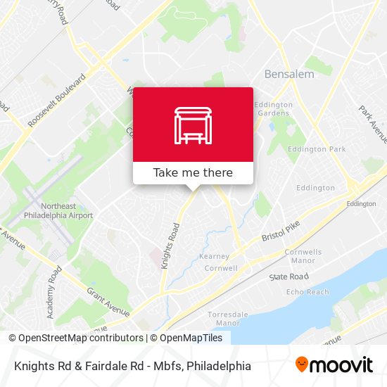 Mapa de Knights Rd & Fairdale Rd - Mbfs