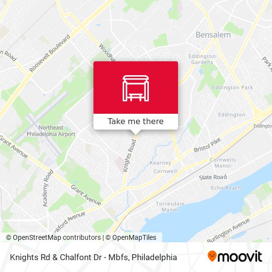 Knights Rd & Chalfont Dr - Mbfs map