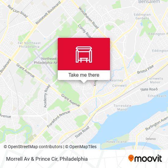 Morrell Av & Prince Cir map