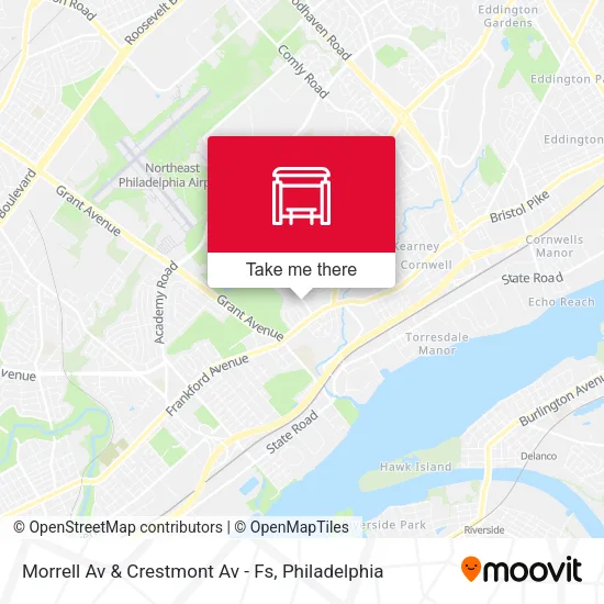 Morrell Av & Crestmont Av - Fs map