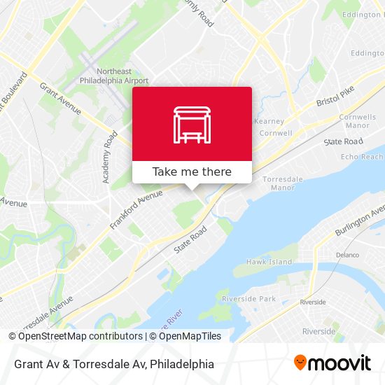 Grant Av & Torresdale Av map