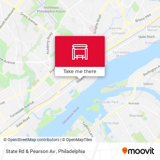 State Rd & Pearson Av map