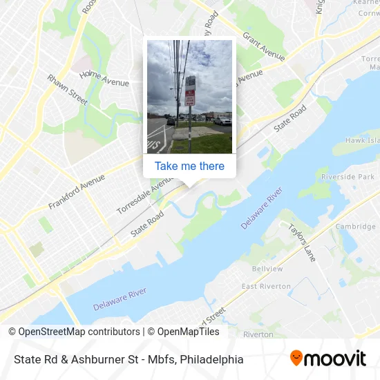 State Rd & Ashburner St - Mbfs map