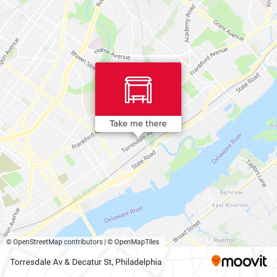 Torresdale Av & Decatur St map