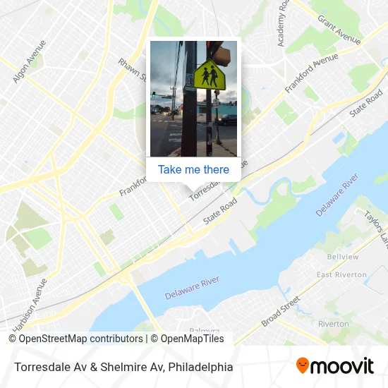 Torresdale Av & Shelmire Av map