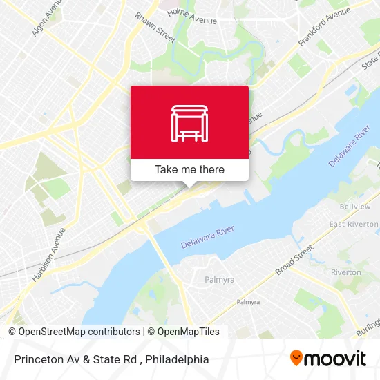 Princeton Av & State Rd map