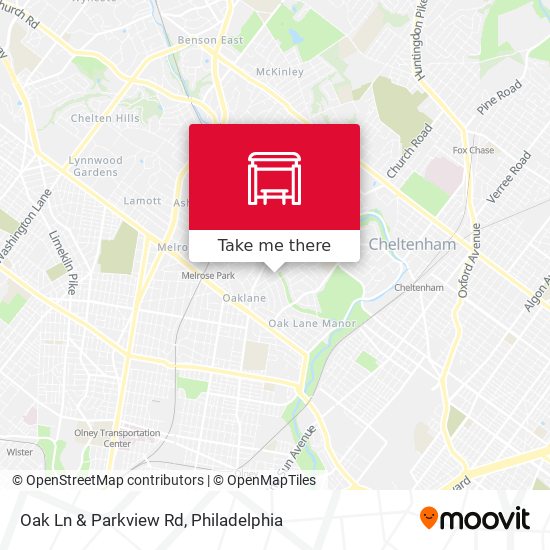 Mapa de Oak Ln & Parkview Rd