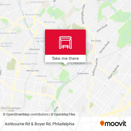 Mapa de Ashbourne Rd & Boyer Rd