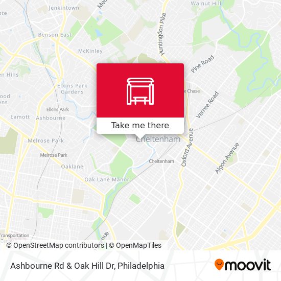 Mapa de Ashbourne Rd & Oak Hill Dr