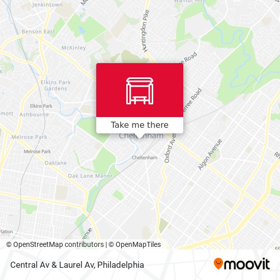 Central Av & Laurel Av map