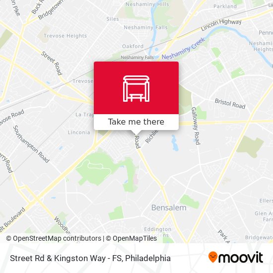 Mapa de Street Rd & Kingston Way - FS
