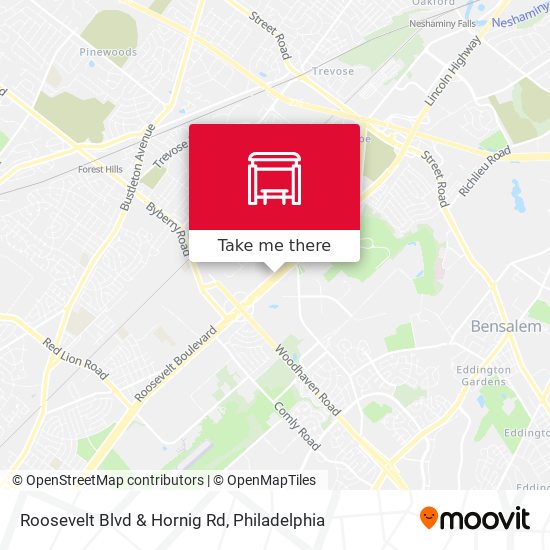 Mapa de Roosevelt Blvd & Hornig Rd