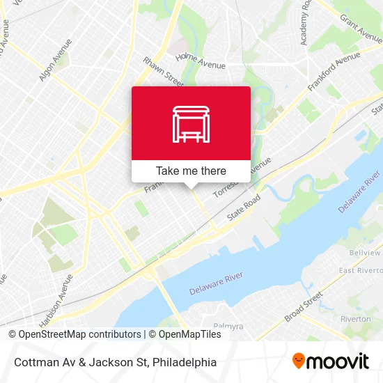 Cottman Av & Jackson St map