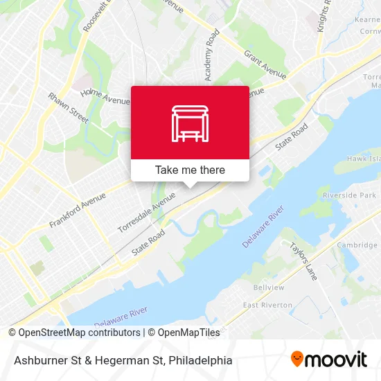 Ashburner St & Hegerman St map