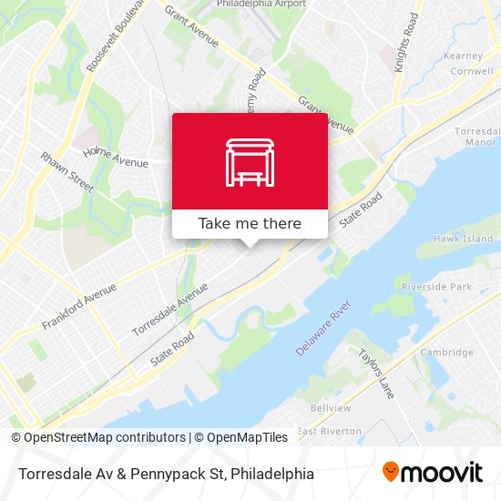 Torresdale Av & Pennypack St map