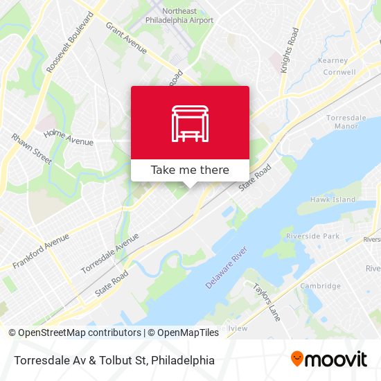 Torresdale Av & Tolbut St map