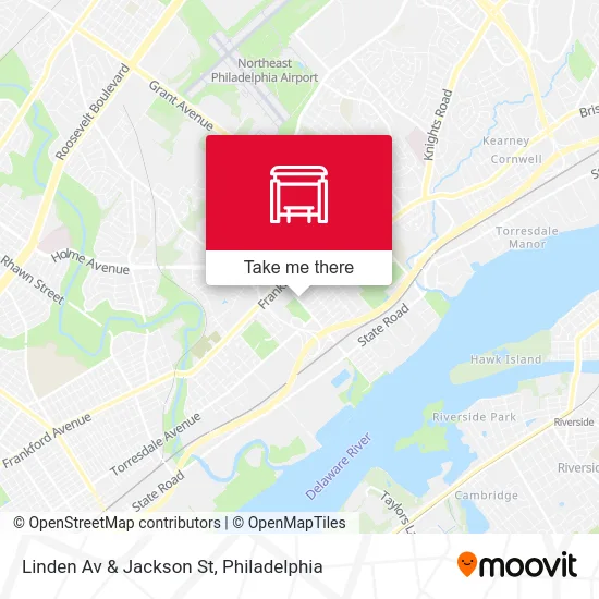 Linden Av & Jackson St map