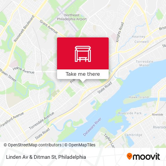 Mapa de Linden Av & Ditman St