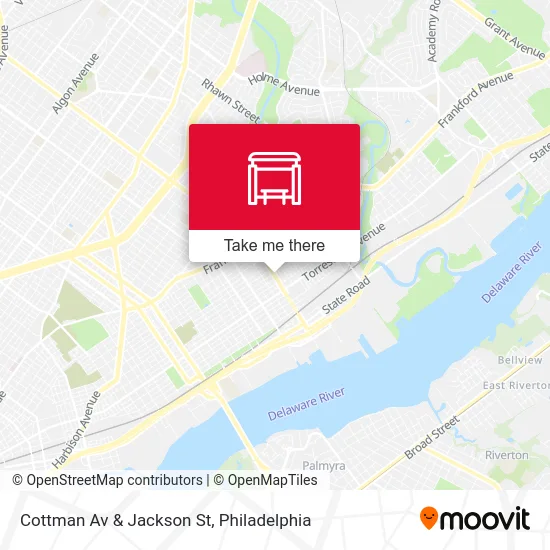 Cottman Av & Jackson St map